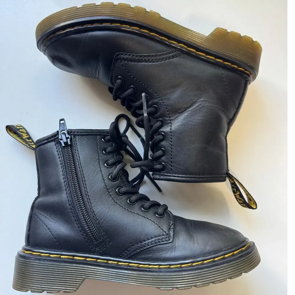 Dr. Martens 1460 8 Eye Boots Black Unisex Kids Size 12